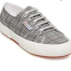 NWT Superga plaid sneakers